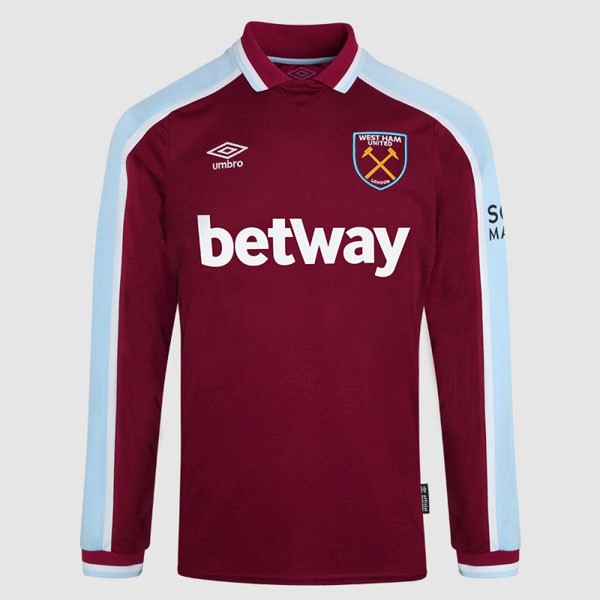 Tailandia Camiseta West Ham United 1ª ML 2021 2022